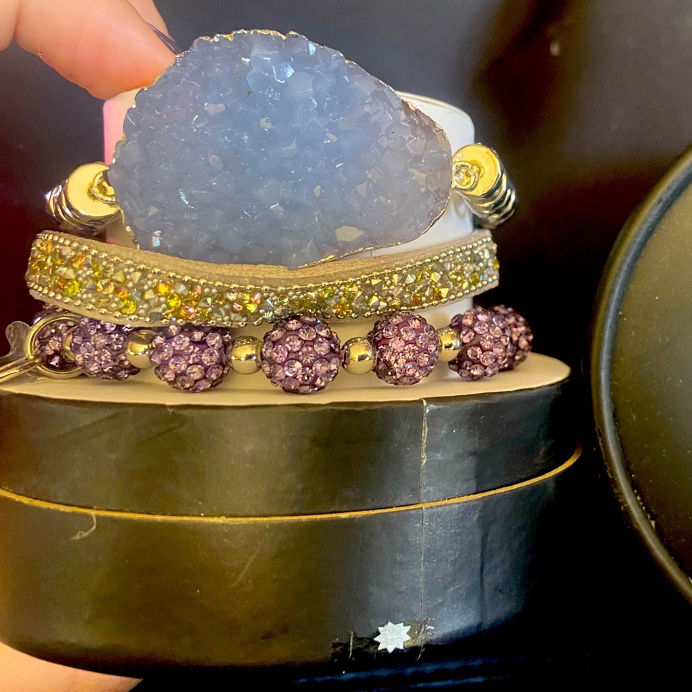 Bomb Party Lot Stack Ring Earrings Necklace